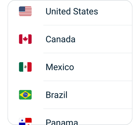 Fqgj connect step 2, choose VPN server location